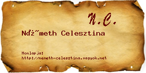 Németh Celesztina névjegykártya